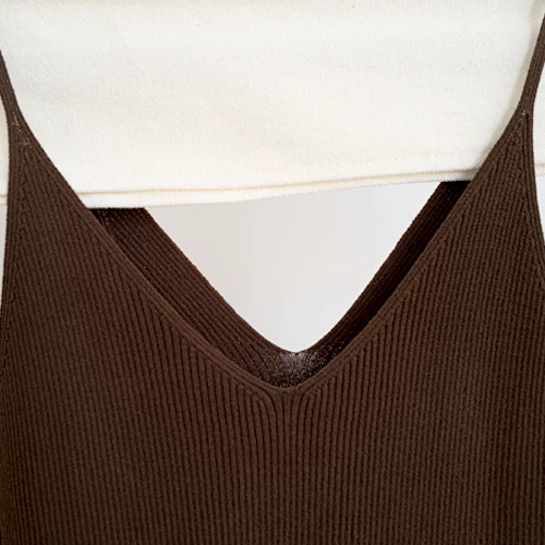 Ribbed V Neck Vest Ribbed V Neck Vest